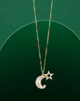 MOON AND STAR NECKALCE