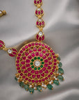 SOUTH INDIAN RUBY PENDANT NECKLACE