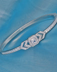 WHITE STONE SILVER KADA