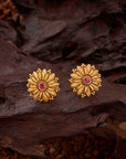 ANTIQUE FLORAL STUDS