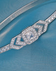 WHITE STONE SILVER KADA