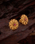 ANTIQUE FLORAL STUDS
