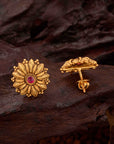ANTIQUE FLORAL STUDS