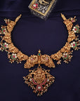 ANTIQUE LAKSHMI KUNDAN NECKLACE