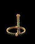 GREEN STONE BANGLES