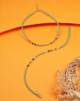SILVER BEADS ANKLETS
