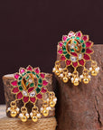FLORAL KUNDAN STUDS