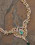 CELESTE EMERALD NECKLACE SET