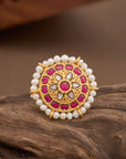 RUBY PEARL BLOSSOM STUDS