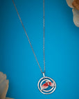 CRIMSON WINGS PENDANT CHAIN