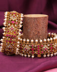 PEARL WITH KUNDAN BANGLES