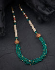 GREEN BEADED NECKLACE