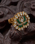 POLKI LOTUS RING