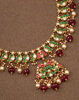 ROYAL GREEN KUNDAN NECKLACE