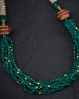 GREEN BEADED NECKLACE