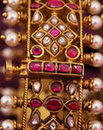 PEARL WITH KUNDAN BANGLES