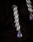 LAVENDER TEARDROP EARRINGS