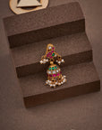 PEACOCK KUNDAN JHUMKA