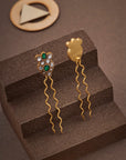 EMERALD BLOOM HAIR PIN
