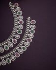 CRYSTAL TEARDROP ANKLET