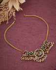 EMERALD KUNDAN DROP NECKLACE