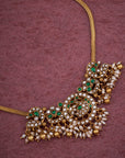 EMERALD KUNDAN DROP NECKLACE