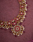 KUNDAN PINK STONE NECKLACE