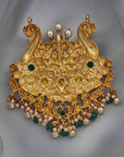 ANTIQUE MOISSANITE PEACOCK PENDANT