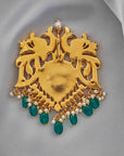 ANTIQUE GANDABERUNDA KUNDAN PENDANT
