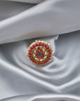 SILVER KUNDAN TRADITIONAL RING