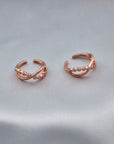SILVER FANCY TOE RING