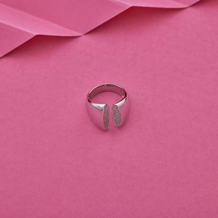 SILVER PUFFY MARINER RING