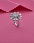 SILVER RHODIUM TOUCH RING