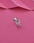 SILVER PANTHER WOMEN'S RING