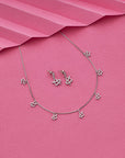 SPRING OF HEART EARRING WITH NECKCHAIN