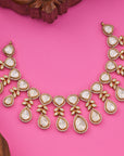 CLASSIC TEARDROP POLKI NECKLACE SET