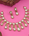 CLASSIC TEARDROP POLKI NECKLACE SET