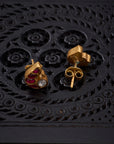 LEAF KUDAN STUDS