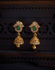 EMERALD POLKI JHUMKA