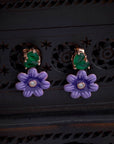 VIOLET PETAL EARRINGS