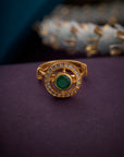 EMERALD HALO RING