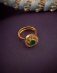 EMERALD HALO RING