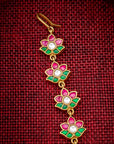 LOTUS KUNDAN PEARL MAANG TIKKA