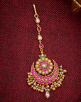 ANTIQUE RUBY CHAND TIKKA