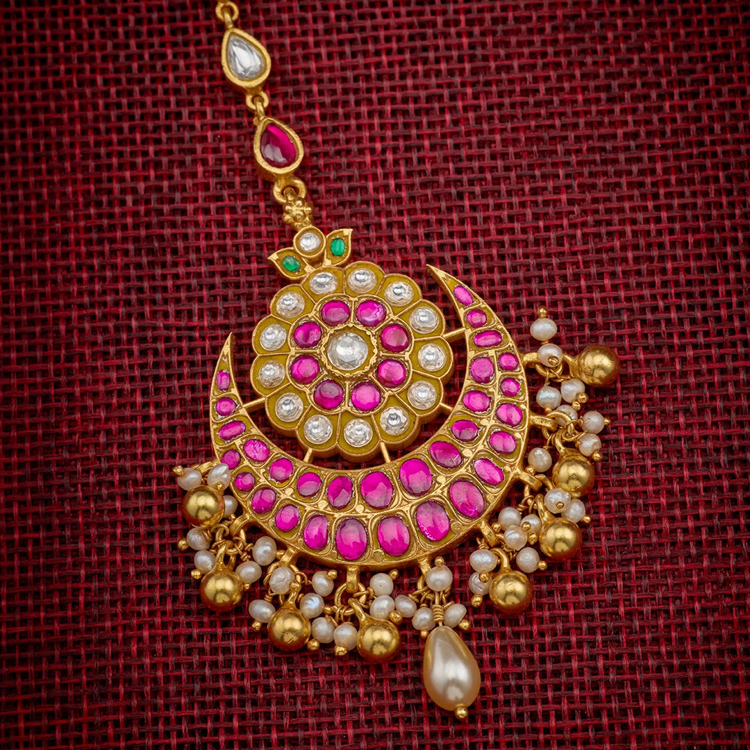 ANTIQUE RUBY CHAND TIKKA