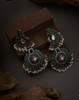 VINTAGE PEACOCK CHARM EARRINGS