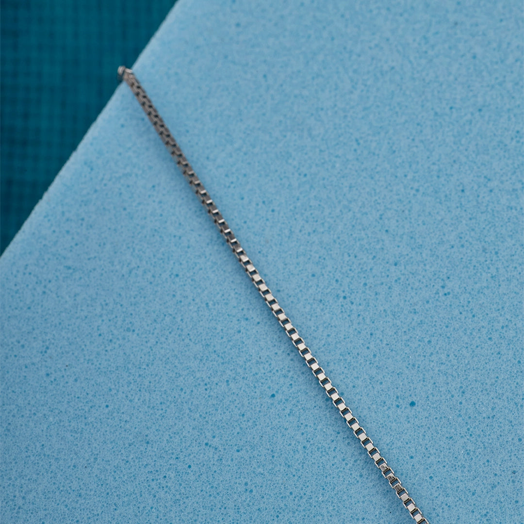 LUNA BLOSSOM SILVER PENDANT CHAIN