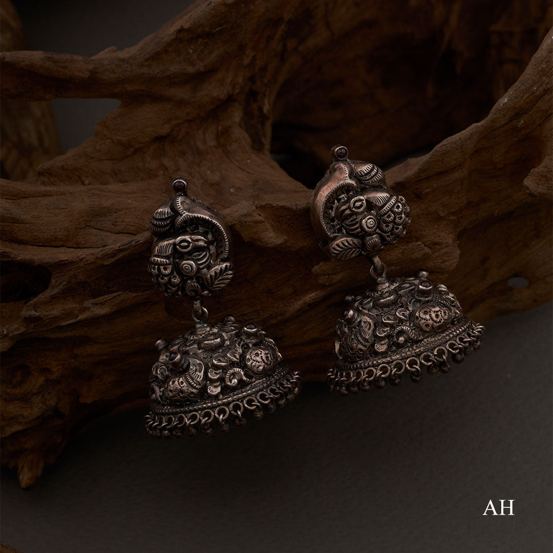 OXIDISED ROYAL JHUMKAS