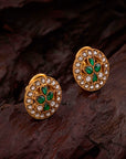 GREEN GLOW ETHNIC STUDS