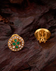 GREEN GLOW ETHNIC STUDS